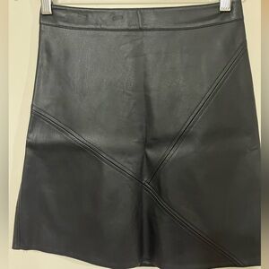Zara black faux leather sz 8